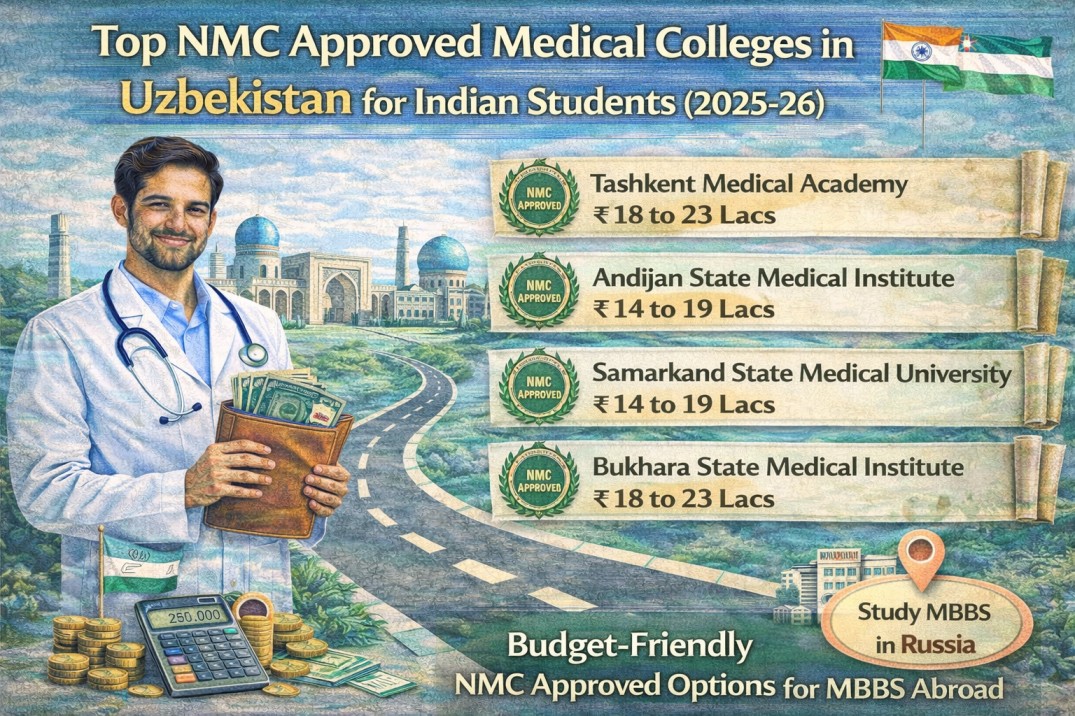 Top NMC Approved Medical Colleges in Uzbekistan for Indian Students (2025-26)